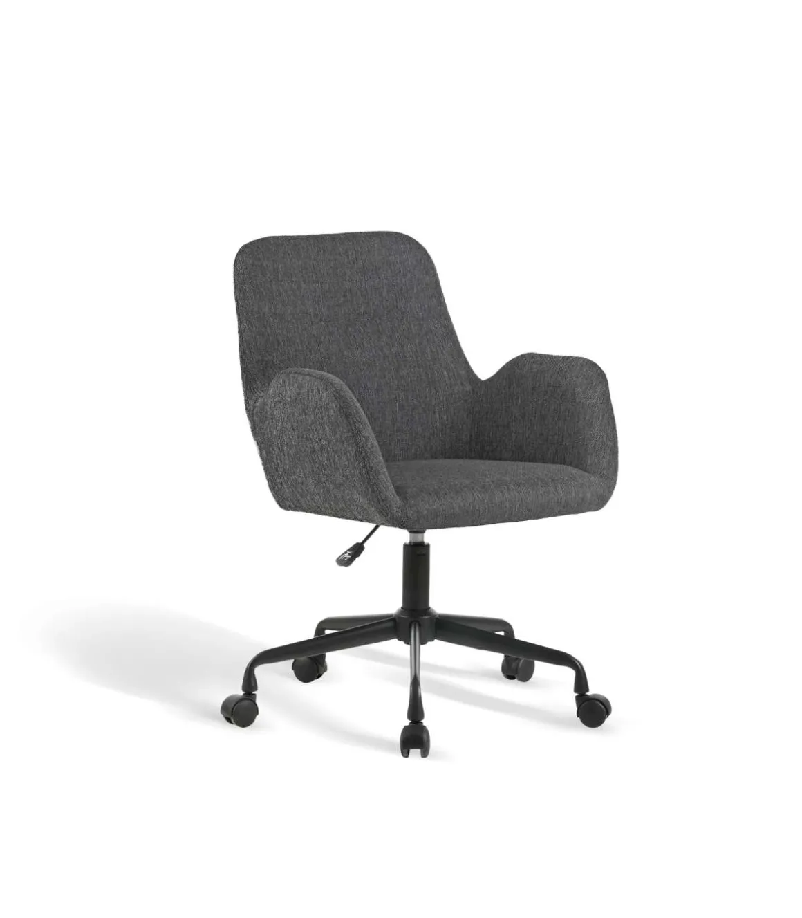 Silla despacho giratoria elevable acabado gris oscuro, 61m(ancho) 82/90cm(altura) 64cm(fondo)