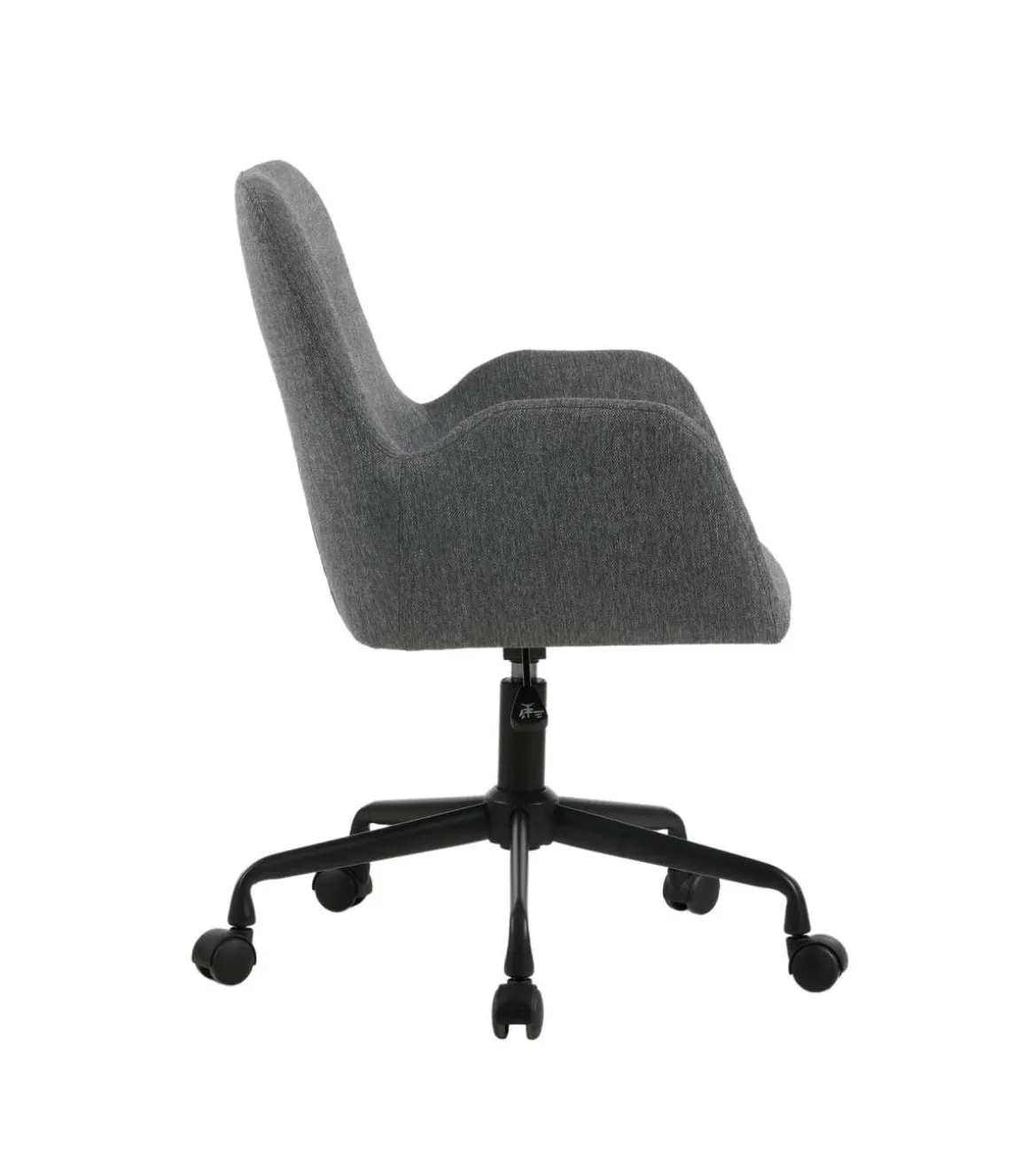 Silla despacho giratoria elevable acabado gris oscuro, 61m(ancho) 82/90cm(altura) 64cm(fondo)