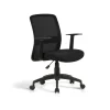 Silla despacho giratoria elevable acabado negro, 61m(ancho) 87/94cm(altura) 59cm(fondo)