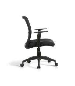 Silla despacho giratoria elevable acabado negro, 61m(ancho) 87/94cm(altura) 59cm(fondo)