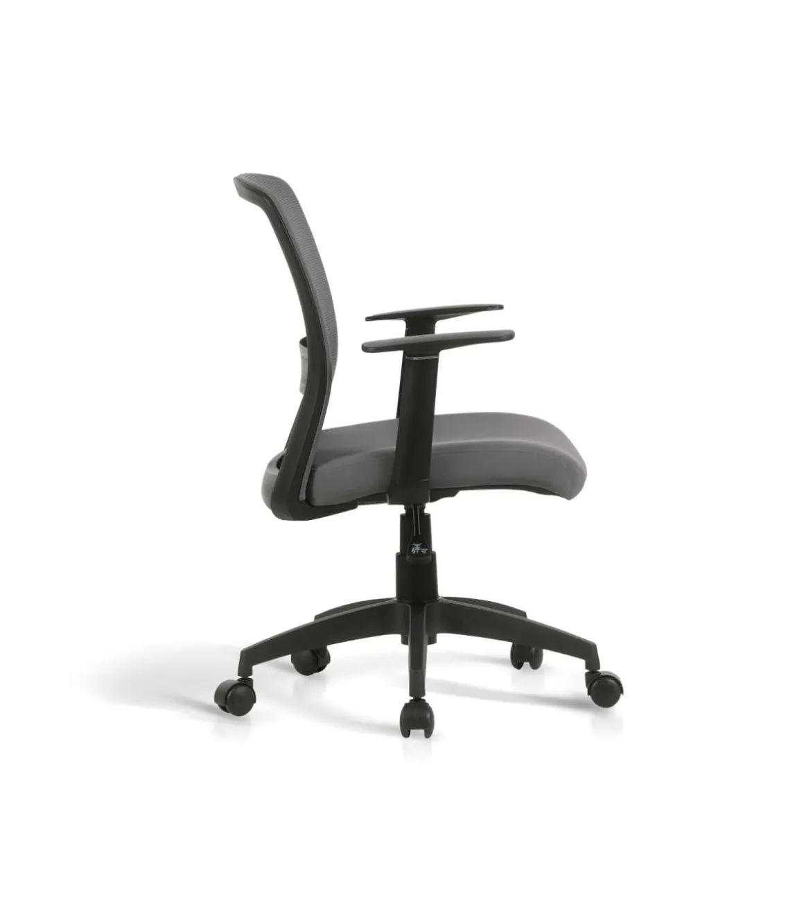 Silla despacho giratoria elevable acabado gris, 61m(ancho) 87/94cm(altura) 59cm(fondo)