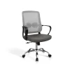 Silla despacho giratoria elevable acabado gris, 60m(ancho) 100/110cm(altura) 61cm(fondo)
