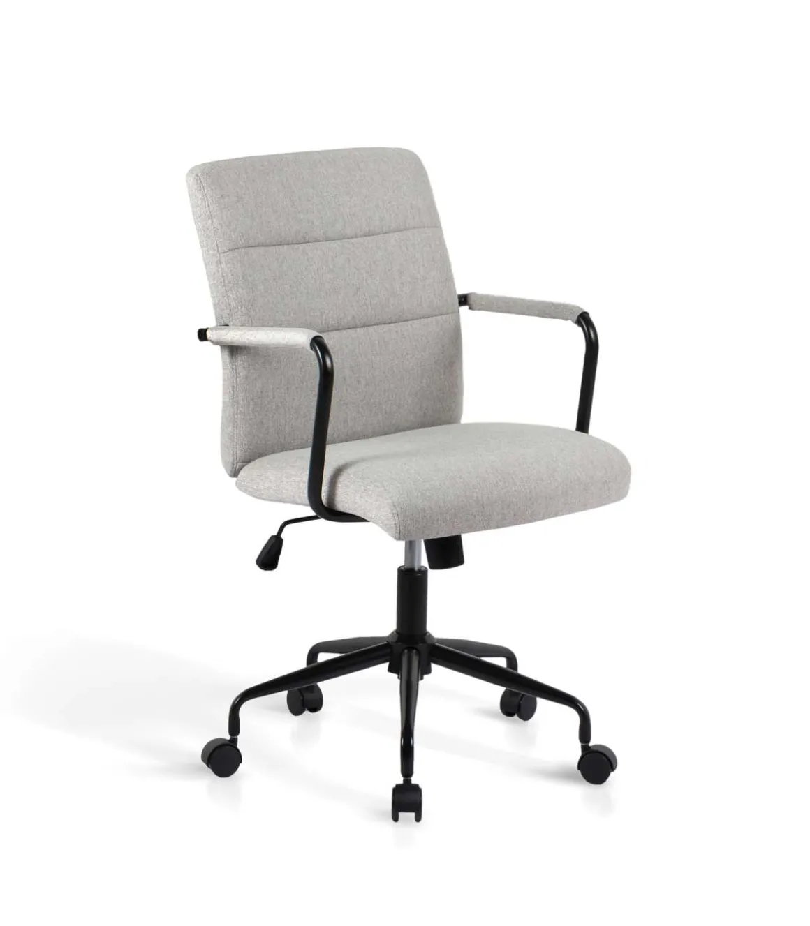 Silla despacho giratoria elevable acabado gris, 64m(ancho) 91/99cm(altura) 70cm(fondo)