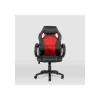 Silla gaming Olimpia tapizada en piel sintética negro/rojo, 118/127cm(alto) 64.5cm(ancho) 71cm(largo)