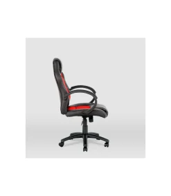 Silla gaming Olimpia tapizada en piel sintética negro/rojo, 118/127cm(alto) 64.5cm(ancho) 71cm(largo)