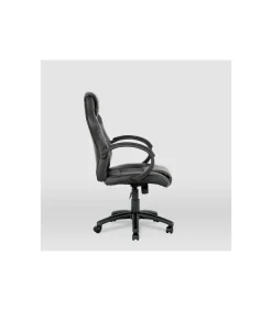 Silla gaming Olimpia tapizada en piel sintética negro, 118/127cm(alto) 64.5cm(ancho) 71cm(largo)