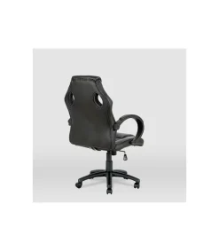 Silla gaming Olimpia tapizada en piel sintética negro, 118/127cm(alto) 64.5cm(ancho) 71cm(largo)