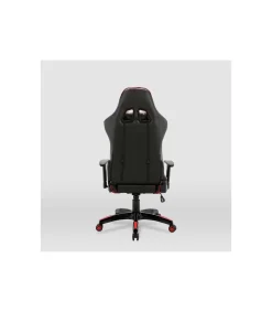 Silla gaming Regina tapizada en piel sintética negro/rojo, 126.5/133.5cm(alto) 70.5cm(ancho) 49.5cm(largo)