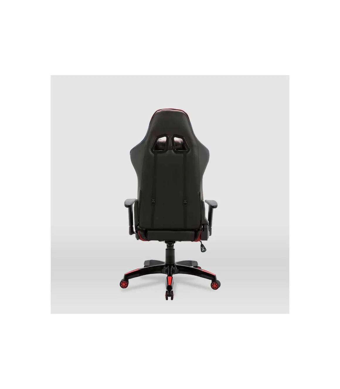 Silla gaming Regina tapizada en piel sintética negro/rojo, 126.5/133.5cm(alto) 70.5cm(ancho) 49.5cm(largo)