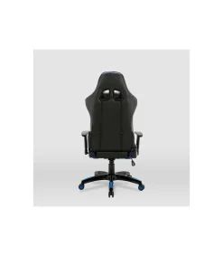 Silla gaming Regina tapizada en piel sintética negro/azul, 126.5/133.5cm(alto) 70.5cm(ancho) 49.5cm(largo)