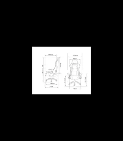 Silla gaming Regina tapizada en piel sintética negro/azul, 126.5/133.5cm(alto) 70.5cm(ancho) 49.5cm(largo)