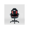 Silla gaming Zoe tapizada en piel sintética negro/rojo, 92/102cm(alto) 56cm(ancho) 54cm(largo)