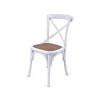 Silla modelo Viena en color blanco, 50 cm (ancho) 89 cm (altura) 54 cm (fondo)
