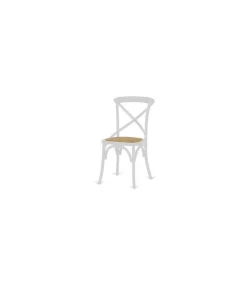 Silla modelo Viena en color blanco, 50 cm (ancho) 89 cm (altura) 54 cm (fondo)