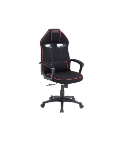 Sillón giratorio elevable gamer Neo Avance tapizado en tejido negro, 115-125cm(alto) 70cm(ancho) 70cm(fondo).