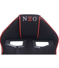 Sillón giratorio elevable gamer Neo Avance tapizado en tejido negro, 115-125cm(alto) 70cm(ancho) 70cm(fondo).