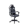 Sillón giratorio elevable gamer Neo Avance tapizado en tejido negro/blanco, 115-125cm(alto) 70cm(ancho) 70cm(fondo).