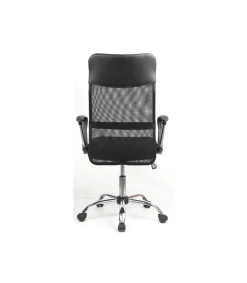 Sillón giratorio Graciela acabado negro, 63 x 50 x 112-121cm (ancho x largo x alto)