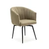 Sillón giratorio modelo Plumeti tapizado textil verde, 81cm(alto) 60cm(ancho) 61cm(largo)