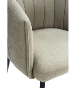 Sillón giratorio modelo Plumeti tapizado textil verde, 81cm(alto) 60cm(ancho) 61cm(largo)