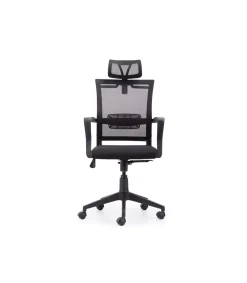 Sillón giratorio modelo winner acabado negro,117/127cm(alto) 64cm(ancho) 64cm(largo)