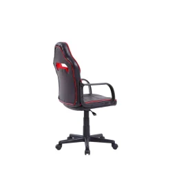 Sillón giratorio Xtr Junior regulable en altura en símil piel negro/rojo, 98-108 cm(alto)60 cm(ancho)60 cm(largo)