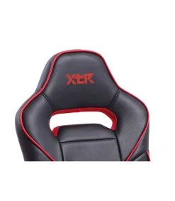 Sillón giratorio Xtr Junior regulable en altura en símil piel negro/rojo, 98-108 cm(alto)60 cm(ancho)60 cm(largo)