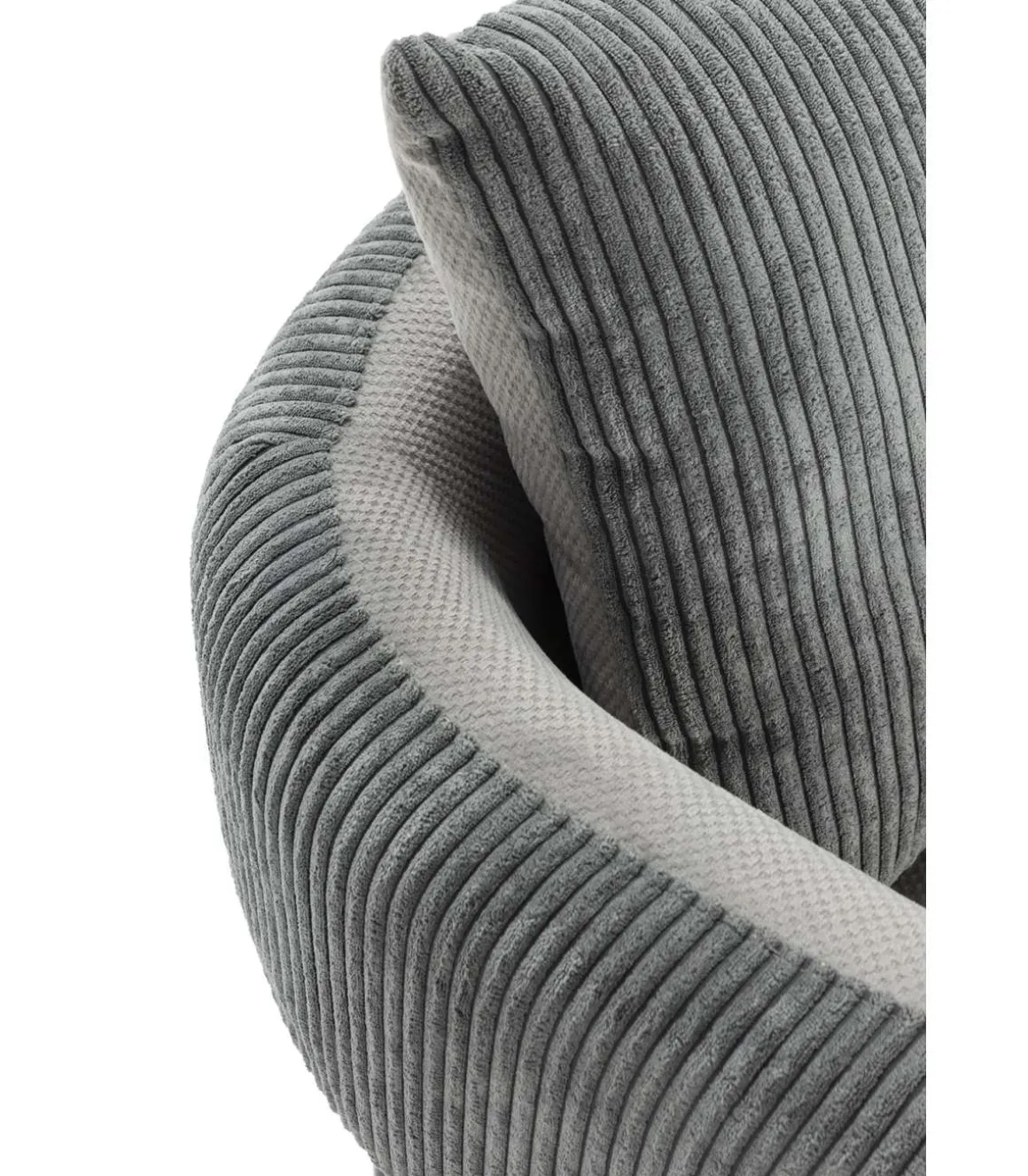 Sillón modelo Bali tapizado textil gris claro, 75cm(alto) 73cm(ancho) 78cm(largo)