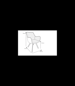 Sillón modelo Bibiana tapizadas en piel sintética cuarzo gris, 58cm(ancho ) 89cm(altura) 61cm(fondo)