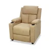 Sillón relax manual Fortuna tapizado beige, 76cm(Ancho) 90cm (Fondo) 100cm(Alto)