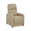 Sillón relax manual Numancia tapizado beige, 81cm(Ancho) 94cm (Fondo) 102cm(Alto)