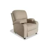 Sillón relax manual Siesta tapizado beige, 75cm(Ancho) 85cm (Fondo) 98cm(Alto)