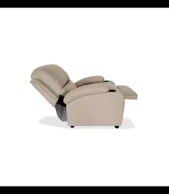Sillón relax manual Siesta tapizado beige, 75cm(Ancho) 85cm (Fondo) 98cm(Alto)
