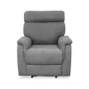 Sillón relax manual Texas tapizado gris, 82cm(Ancho) 96cm(Fondo) 102cm(Alto)