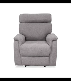 Sillón relax manual Texas tapizado tierra, 82cm(Ancho) 96cm(Fondo) 102cm(Alto)