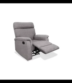 Sillón relax manual Texas tapizado tierra, 82cm(Ancho) 96cm(Fondo) 102cm(Alto)
