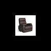 Sillón Relax Varsovia con función levantapersonas tapizado en polipiel marrón chocolate, 71cm(ancho) 102(Alto) 96cm( Fondo)