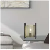 Sobremesa modelo Nimes acabado negro-oro 28 cm(alto)25 cm(ancho)15 cm(fondo)