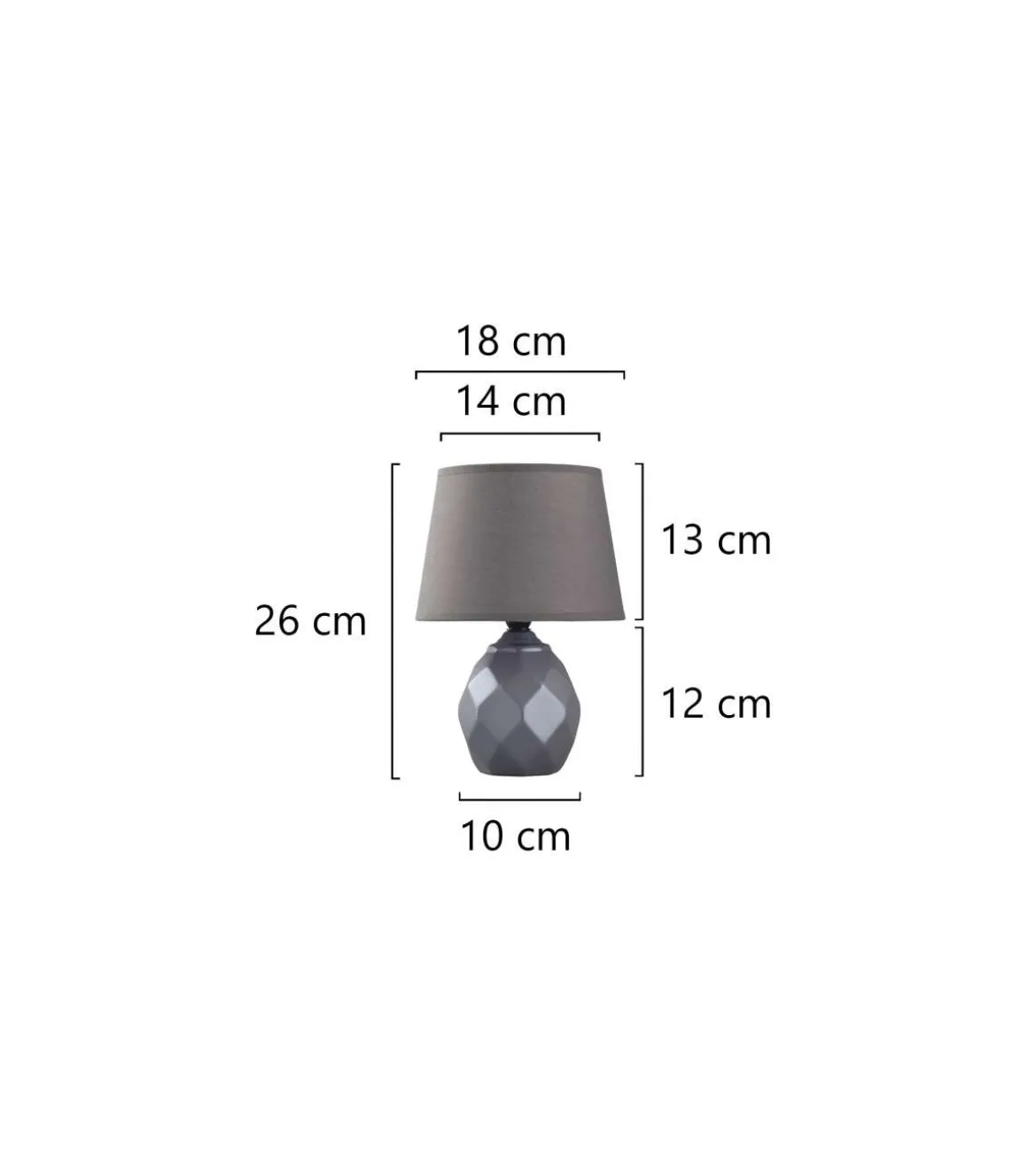 Sobremesa modelo Platón acabado marrón, 27m(alto) 18(ancho) 18(fondo.