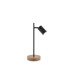 Sobremesa Pireo acabado negro mate, 40cm(alto) 15cm(ancho) 15cm(largo)
