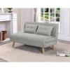 Sofá cama Ensueño en tela gris. 130cm(ancho) 78cm(fondo) 82cm (alto)