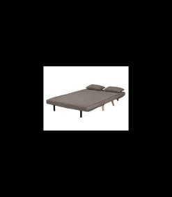 Sofá cama Ensueño en tela marrón jaspeado. 130cm(ancho) 78cm(fondo) 82cm (alto)