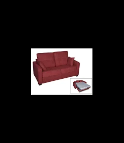 Sofá cama Milán en tela Eremis burdeos. 185cm(ancho) 105cm(fondo) 95cm (alto)