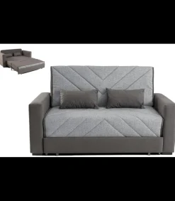 Sofá cama Niguelas en tela gris oscuro. 170 CM (ANCHO) x 110 CM (Fondo) x 80 CM (ALTO)