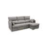 Sofá Chaiselongue cama Aventador tapizado cemento, 223cm(ancho) 148cm(fondo) 100cm(altura).