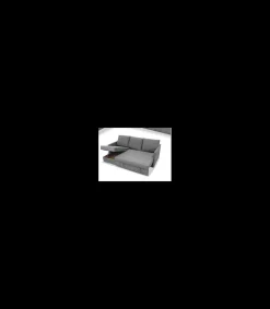 Sofá Chaiselongue cama Gandia tapizado gris, 204cm(ancho) 145cm(fondo) 90cm(altura).