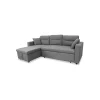 Sofá Chaiselongue cama Rivas tapizado gris oscuro, 223cm(ancho) 145cm(fondo) 102cm(altura).