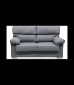 Sofá tres plazas Asdrúbal tapizado gris, 180 cm (Ancho) x 88 cm (Fondo) x 97 cm (Alto)