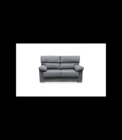 Sofá tres plazas Asdrúbal tapizado gris, 180 cm (Ancho) x 88 cm (Fondo) x 97 cm (Alto)