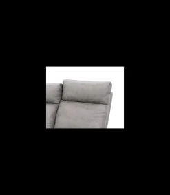 Sofá tres plazas relax con palanca Giulia tapizado textil cemento, 180cm(Ancho) 90cm(Fondo) 101cm(Alto)
